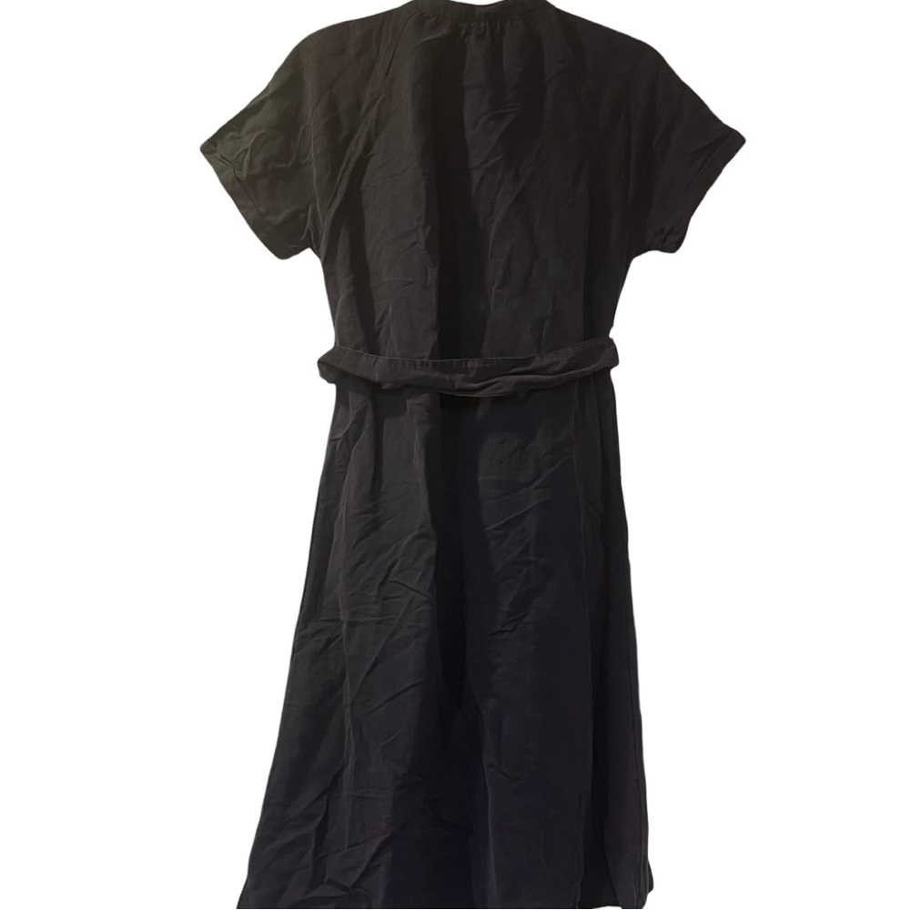 NWOT Lucky Brand NAVY‎ Button Down Midi Linen Blend Dress Women's Size XS - Picture 8 of 9